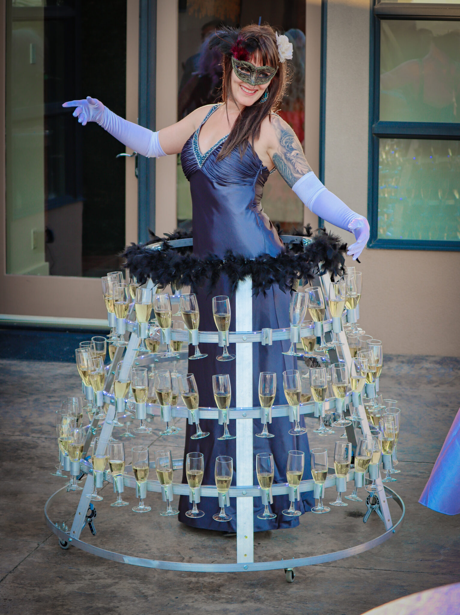 Champagne Serving Dress Okanagan Kelowna