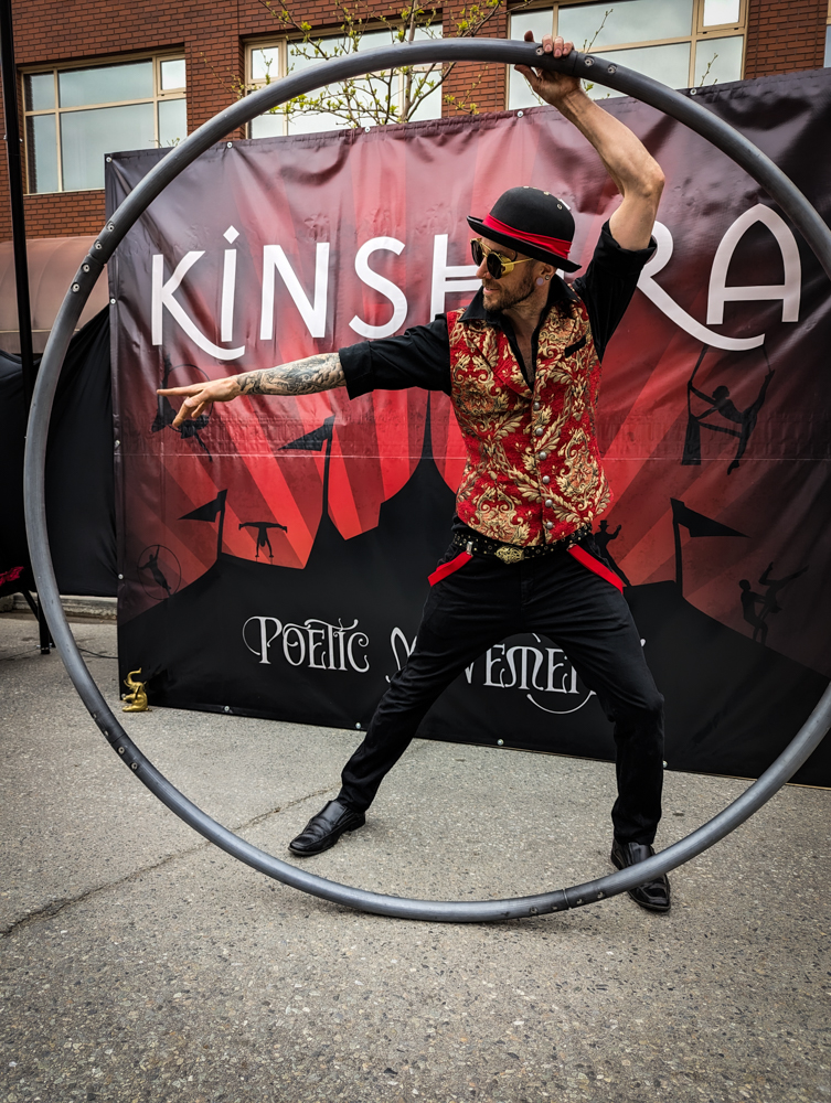 Cyr Wheel Circus Performance